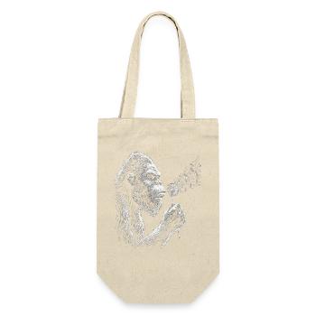 Bigfoot bläst Löwenzahn Vintage - Geschenkbeutel für Flaschen - Natur - Vorne