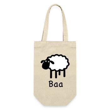 Niedliches Baa-Schaf | Pyrenäenlinien-Labor - Geschenkbeutel für Flaschen - Natur - Vorne