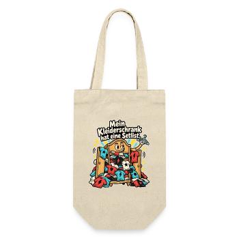 Band Merch Konzertfan Tour Merch Sammler - Geschenkbeutel für Flaschen - Natur - Vorne