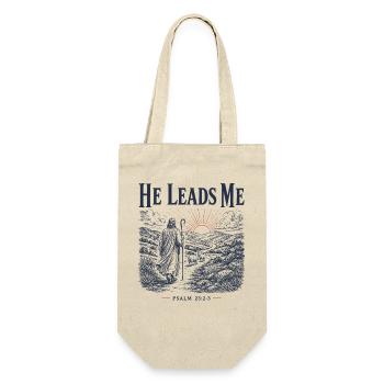 Psalm 23 Hirten-christliches Design - Geschenkbeutel für Flaschen - Natur - Vorne