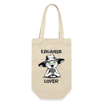 Katzenspiel Kalimba – Kalimba-Liebhaber - Geschenkbeutel für Flaschen - Natur - Vorne
