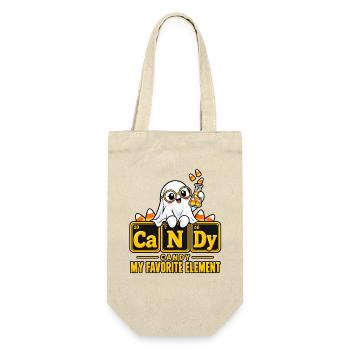 Geister Candy Elemente Design - Geschenkbeutel für Flaschen - Natur - Vorne