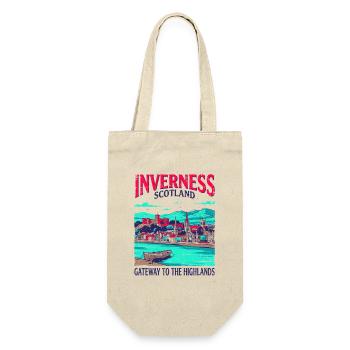 City Inverness Scotland Gateway To The Highlands - Geschenkbeutel für Flaschen - Natur - Vorne