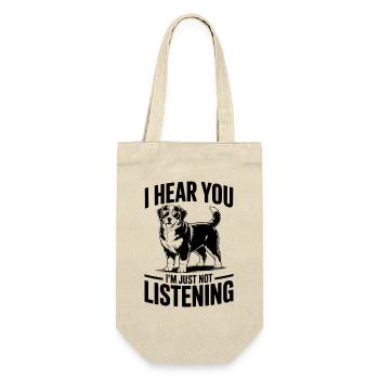 Berner Sennenhund Witz Berner Sennenhund Geschenk  - Geschenkbeutel für Flaschen - Natur - Vorne