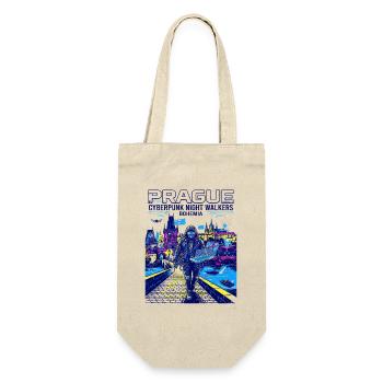 Programmer Prague Cyberpunk Night Walkers Bohemia - Geschenkbeutel für Flaschen - Natur - Vorne