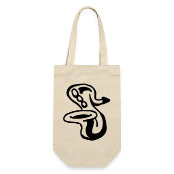 Saxophone - Gift Bag for Bottles - nature - Front