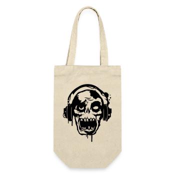 a zombie with headphones - Gift Bag for Bottles - nature - Front