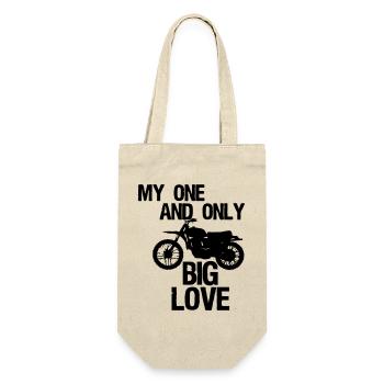 Big Love - Moto Motard Motard Disant cadeau - Sac à bouteille - nature - Devant