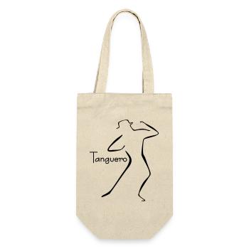 Tango-5 - Geschenkbeutel für Flaschen - Natur - Vorne
