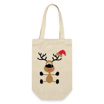 Christmas - Gift Bag for Bottles - nature - Front