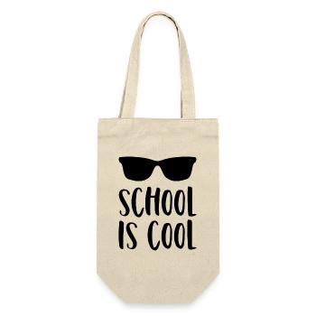 School Saying School is cool Glasses Sunglasses - Gift Bag for Bottles - nature - Front