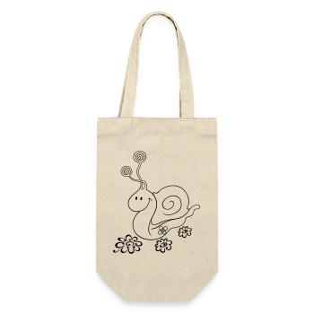Funny Hiking Snail – Pilgrimage & Hiking - Gift Bag for Bottles - nature - Front