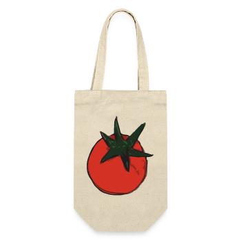tomate tomatoe - Geschenkbeutel für Flaschen - Natur - Vorne