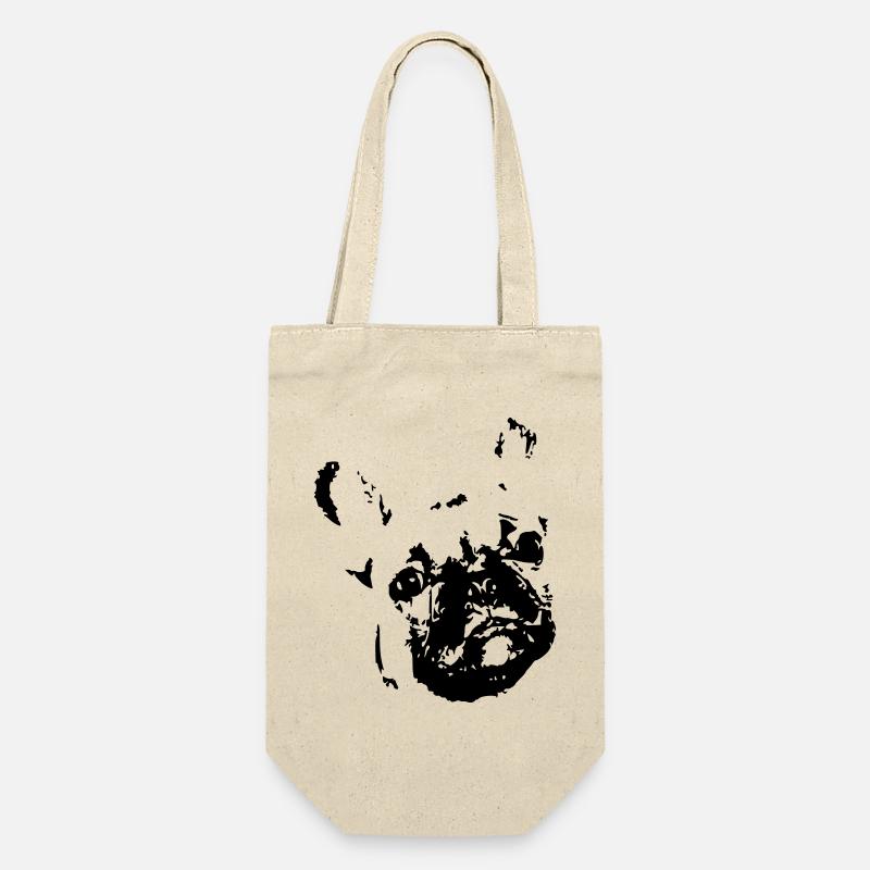 Bouledogue français, bouledogue, bouledogue français - Sac à bouteille - nature