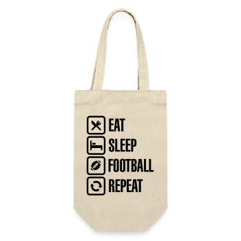 Eat Sleep American Football Repeat - Sac à bouteille - nature - Devant