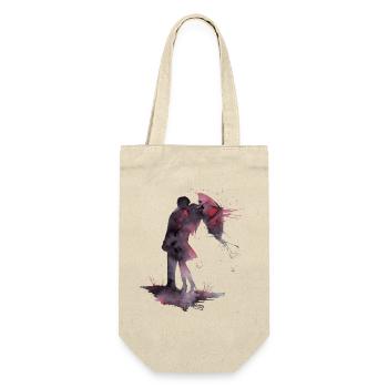 Love and Kiss Watercolor - Gift Bag for Bottles - nature - Front