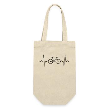 Bicycle Mountain Bike Heartbeat - Gift Bag for Bottles - nature - Front