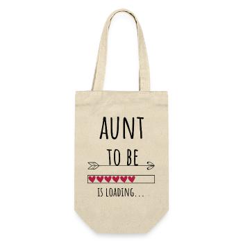 Tante à devenir cadeau d’annonce de tante - Sac à bouteille - nature - Devant