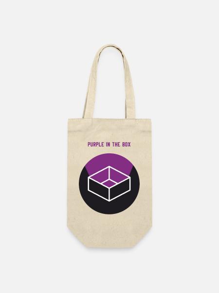 purple in the box - Geschenkbeutel für Flaschen - Natur