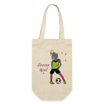 Soccer Girl, Football - Sac à bouteille - nature - Devant