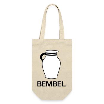Bembel - Frankfurter Apfelwein Bembel #Bembel #FFM - Geschenkbeutel für Flaschen - Natur - Vorne
