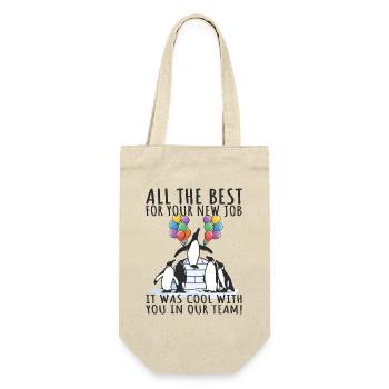 Job Change New Job Farewell Farewell Gift - Gift Bag for Bottles - nature - Front