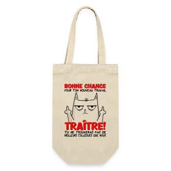 Départ Collègue Travail Nouvel Emploi Bonne Chance - Sac à bouteille - nature - Devant