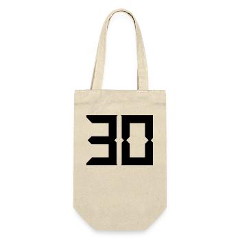 30 ANS. 30. 30e ANNIVERSAIRE. ANNIVERSAIRE 30 ANS - Sac à bouteille - nature - Devant