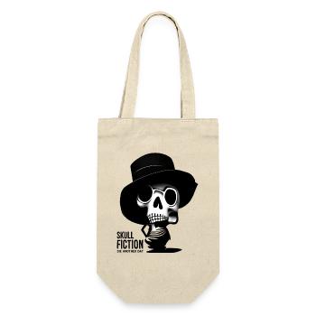 Skull Fiction Totenkopf Schädel - Geschenkbeutel für Flaschen - Natur - Vorne