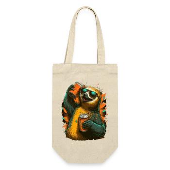 Cool beer drinking sloth - Gift Bag for Bottles - nature - Front