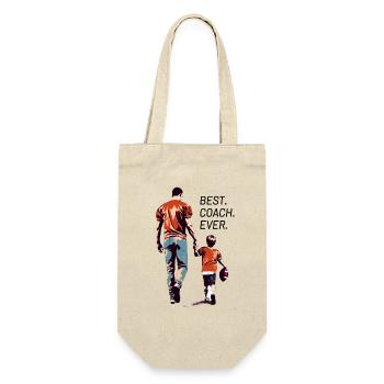 Cadeau de la fête des pères du football américain - Sac à bouteille - nature - Devant
