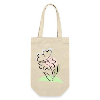 Floraison avec papillon - Sac à bouteille - nature - Devant