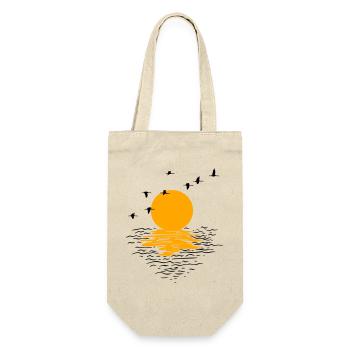 Wild Geese Cranes Spring - Gift Bag for Bottles - nature - Front