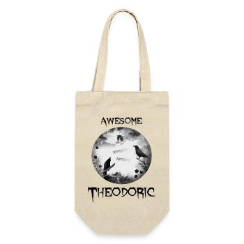 Theodoric Theo Geburtstag - Geschenkbeutel für Flaschen - Natur - Vorne