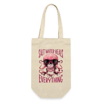 Octopus Skull Octopus Gift - Gift Bag for Bottles - nature - Front