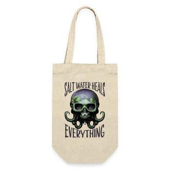 Octopus Skull Octopus Gift - Gift Bag for Bottles - nature - Front