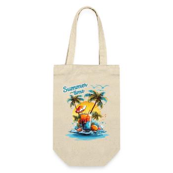 Summer Time Cocktail Beach Retreat - Gift Bag for Bottles - nature - Front
