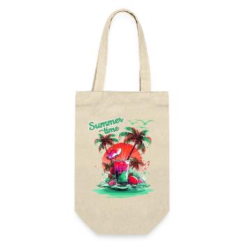Summer Time Cocktail Beach Retreat - Gift Bag for Bottles - nature - Front
