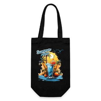 Summer Time Cocktail Beach Retreat - Gift Bag for Bottles - black - Front
