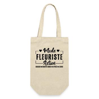 Mode fleuriste activé humour fleuriste cadeau - Sac à bouteille - nature - Devant