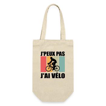 J'peux pas j'ai vélo, cycliste, cyclisme - Sac à bouteille - nature - Devant