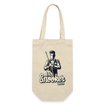 Mr. Snooker Pool Billiard Snooker Spieler - Geschenkbeutel für Flaschen - Natur - Vorne