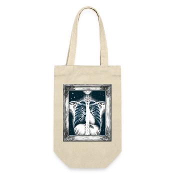 Medizinische Kunst Thoraxmalerei Radiologie - Geschenkbeutel für Flaschen - Natur - Vorne