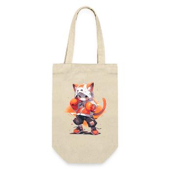 Funny Cat Boxing MMA Kawaii Martial Arts Animals - Gift Bag for Bottles - nature - Front