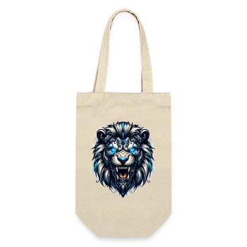 Lion Cyborg Robot cadeau - Sac à bouteille - nature - Devant