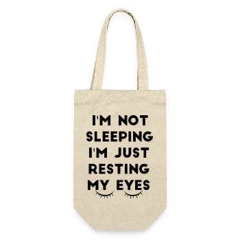 I'm not sleeping I'm just resting my eyes - Gift Bag for Bottles - nature - Front