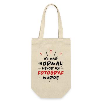 Fotograf Spruch Foto Lustiges Fotograf Geschenk - Geschenkbeutel für Flaschen - Natur - Vorne