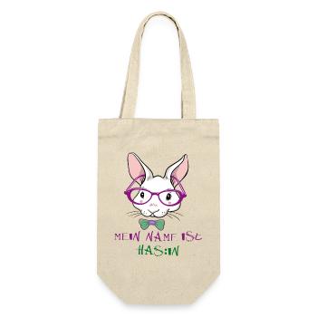 Lapin avec lunettes de soleil de Pâques - Sac à bouteille - nature - Devant