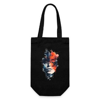 Abstrait Femmes Tête Coloré Graffiti Art - Sac à bouteille - noir - Devant