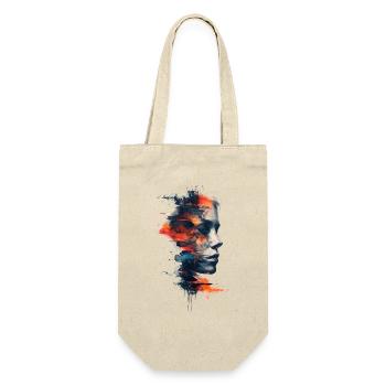 Abstrait Femmes Tête Coloré Graffiti Art - Sac à bouteille - nature - Devant